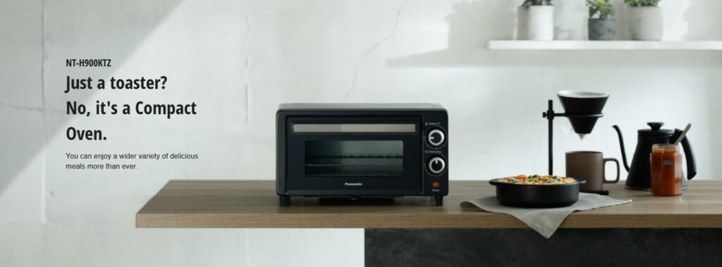 Panasonic 9 Litres Compact Oven Toaster Black NT-H900KTZ