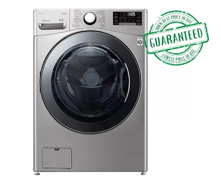 LG 17 Kg Washer 10 Kg Dryer Front Load Washing Machine Direct Drive Motor 1400 RPM 14 Programs Color Silver Model – F0L2CRV2T2C – 1 Year Warranty.