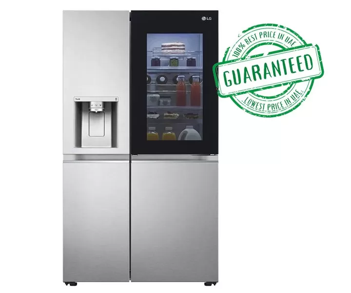LG 668 Liters French Door Refrigerator with Water Dispenser Inverter Silver Model GCX267SSCS | 1 Year Full 5 Years Compressor Warranty