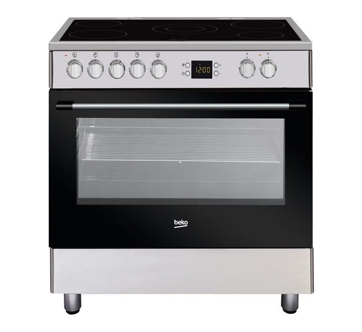 Beko 90 X 60 cm 5 Zones Ceramic Cooker Stainless Steel Model GM17300GXNS | 1 Year Warranty