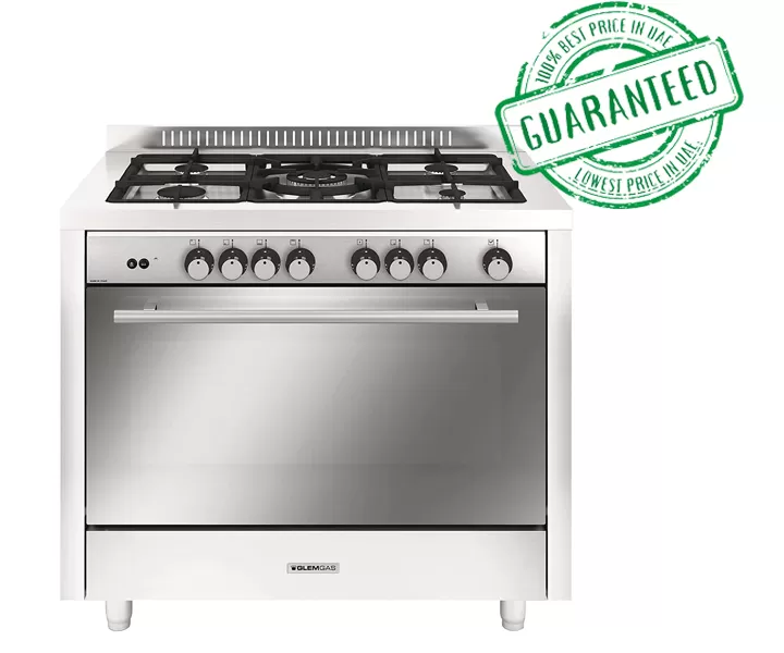 Glemgas Gas Cooker Size 100 X 60(cm) Made In Italy Model-GMIL5FSS | 1 Year Brand Warranty.