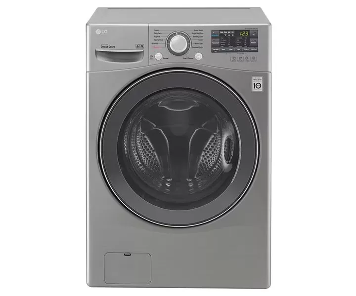 LG 13 Kg Washer 8 Kg Dryer Front Load Washing Machine 6 Motion Inverter Direct Drive Motor 1400 RPM Color Silver Model- F0K6DMK2S2 – 1 Year Warranty.