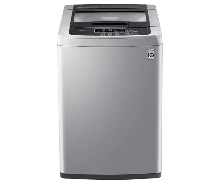 LG 8 Kg Top Load Washing Machine Full Automatic Smart Inverter Color Silver Model – T8585NDHV – 1 Year Warranty.