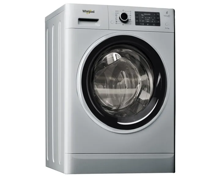 Whirlpool Freestanding Front Load Washer Dryer 11/7 KG Silver Model- FWDD117168SBS | 1 Year Full Warranty
