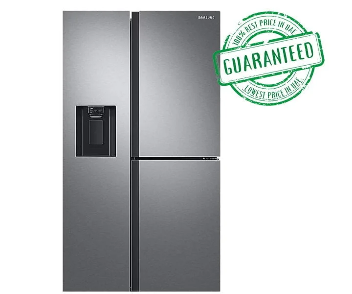 Samsung Side By Side Refrigerator 650 Litres Digital Inverter Compressor with Ice Maker Silver Model- RS65R5691SL/AE | 1 Year Full & 20 Years Compressor Warranty