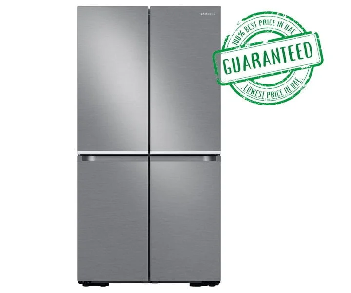 Samsung 909 Ltr French Door Refrigerator Triple Cooling DIT Compressor Convertible Zone Silver- RF85R9281T2 | 1 Year Full 20 Years Compressor Warranty