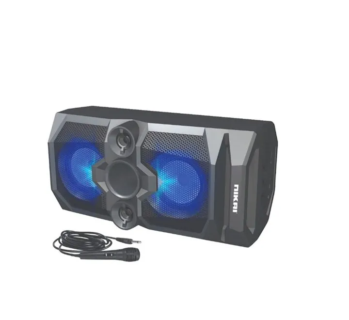 NIKAI Portable Bluetooth Wireless Multimedia Speaker Black Model-NBTS100 | 1 Year Brand Warranty