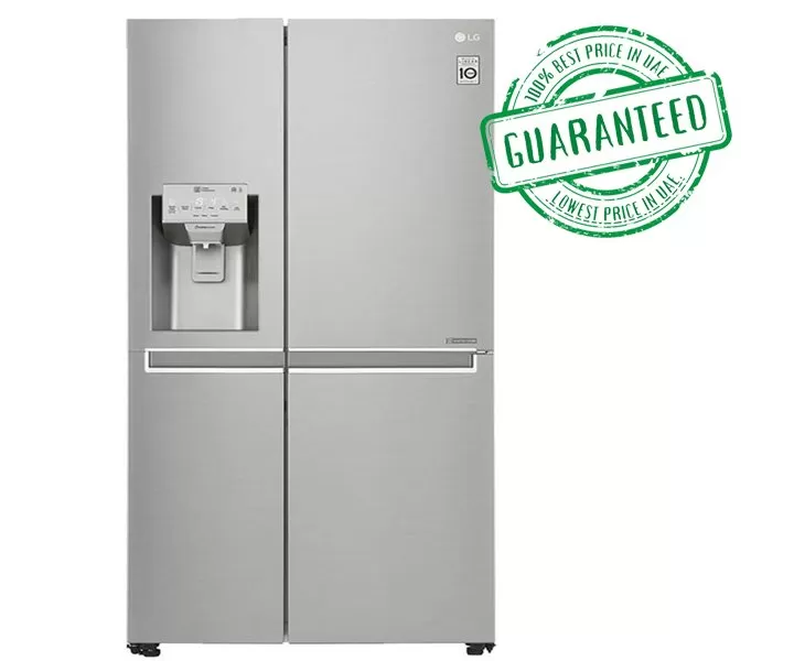 LG 889 Liters French Door Refrigerator Twin Cooling System with Water Dispenser Inverter Compressor Silver GRJ34FTUHL | 1 Year Full 5 Years Compressor Warranty