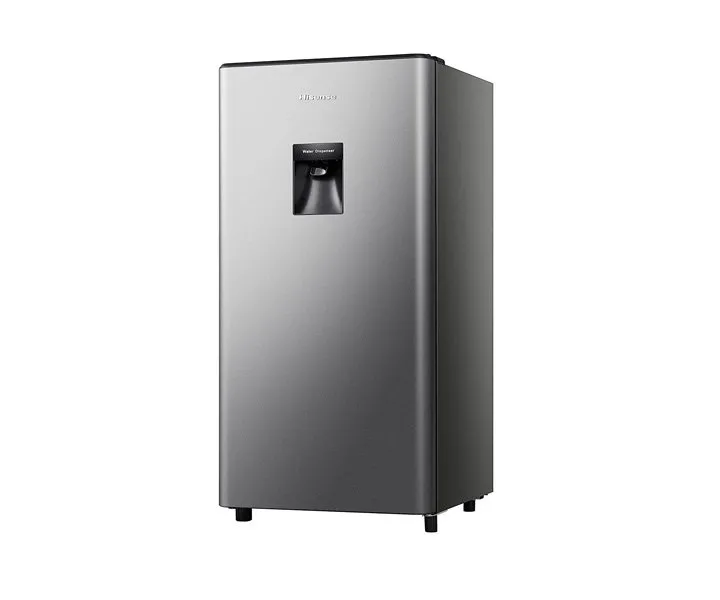Hisense 233 Liter Single Door Refrigerator With Water Dispenser Silver Model RR233N4WSU | 1 Year Full 5 Years Compressor Warranty.