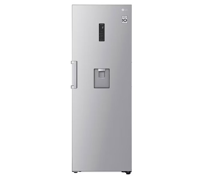 LG Upright Refrigerator 411 Liter Smart Inverter Compressor Door Cooling+ Multi Air Flow Platinum Color Silver Model- GRF411ELDM.