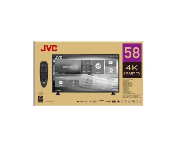 JVC 58 Inch 4K Smart TV Android Black Model LT58N785