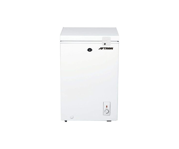Aftron 120 Liter Chest Freezer With Super Freezing Functions Color White Model – AFF1210H – 1 Year Full 5 Years Compressor Warranty.