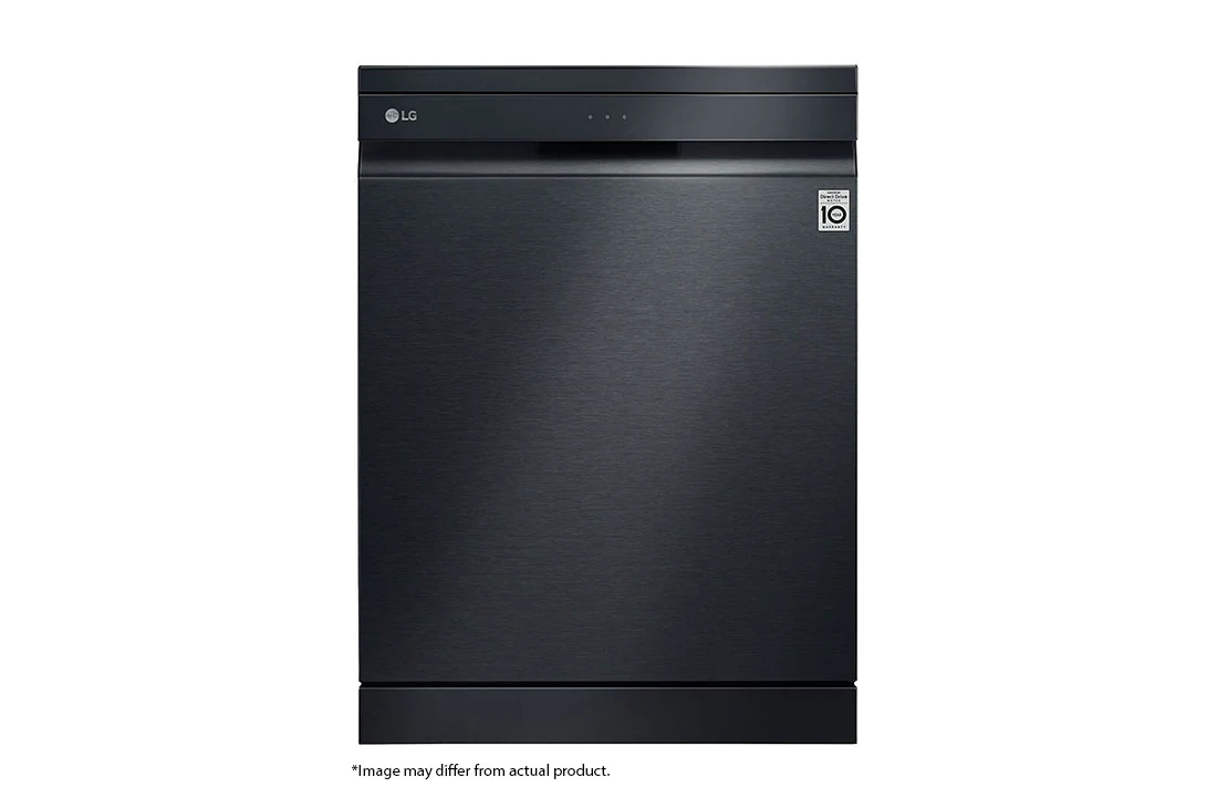 LG Free Standing Steam Dishwasher 8 Option Inverter Direct Drive Matte Color Black Model- DFB325HM – 1 Year Warranty.