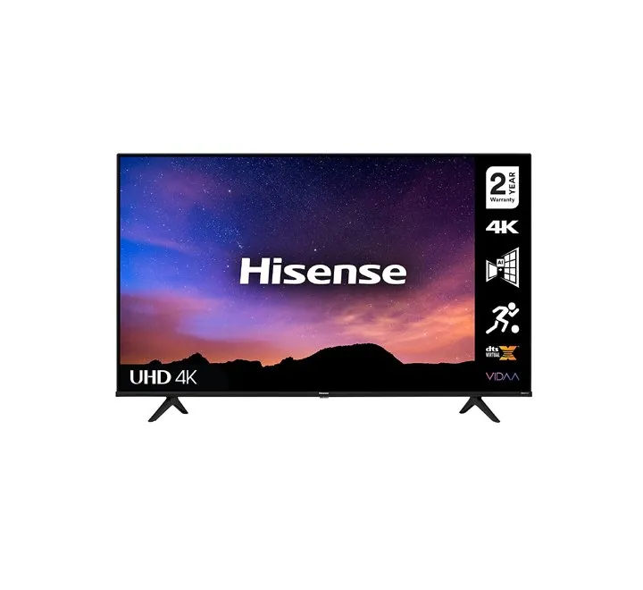 Hisense 55 Inch 4K UHD Smart TV With Dolby Vision HDR WiFi Black Model 55A61G | 1 Year Warranty.