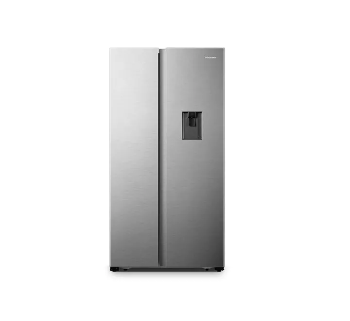 Hisense 620 Liter Side-By-Side Refrigerator No Frost With Water Dispenser Stainless Steel Model RS670N4ASN | 1 Year Full 5 Years Compressor Warranty.