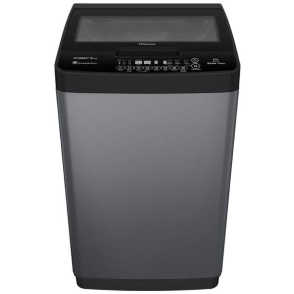 Hisense 8 Kg Top Load Washing Machine Fully Automatic Black Color Model WTJ802T | 1 Year Warranty.