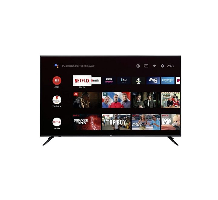 JVC 43 Inch 4K UHD Smart TV  Google Play Netflix YouTube  WiFi  Black Model LT43N7115 | 1 Year Full Warranty.