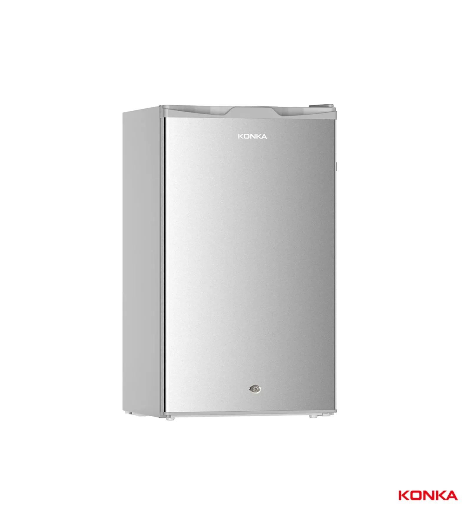 Konka 120 Liter Mini Refrigerator Single Door Color Silver Model KR120 | 1 Year Full 5 Compressor Warranty.