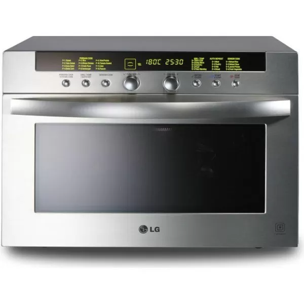 LG Microwave Oven 38 Liter Charcoal Light Heater Stainless Steel Color Silver Model \ MA3884VC \ 1 Year Brand Warranty.