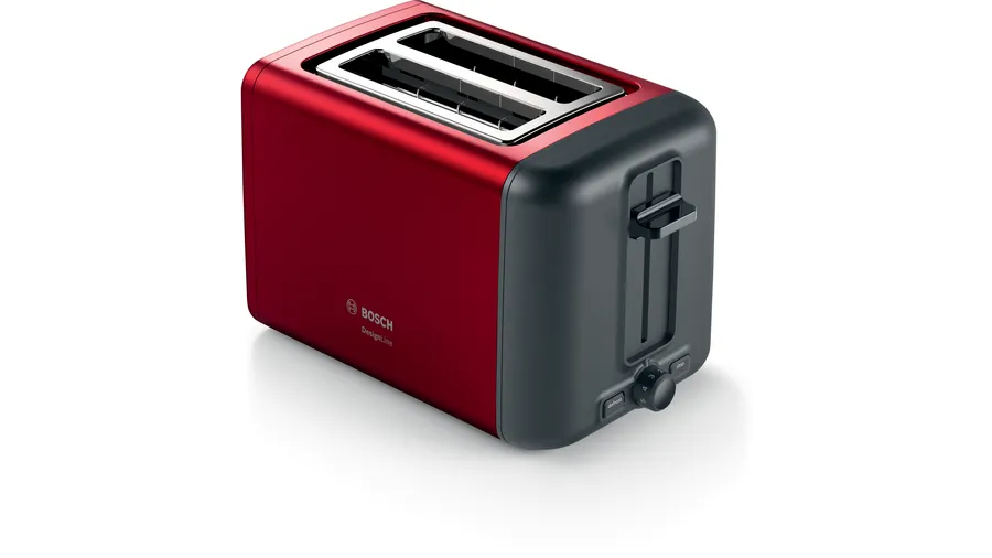 Bosch Compact Toaster DesignLine Color Red Model TAT3P424DE | 1 Year Brand Warranty.