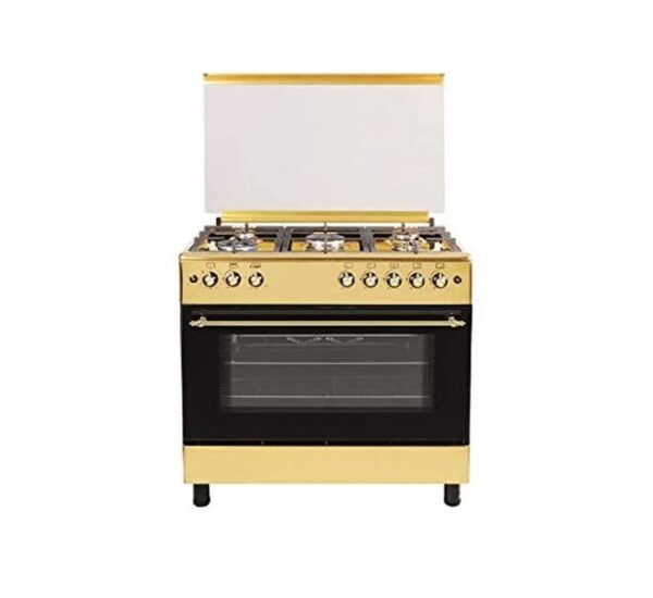 Nobel Gas Cooker 5 Burners Gas Oven Cast Iron Grids