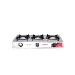 NOBEL 3 Burner Gas Stove With Brass Auto Ignition