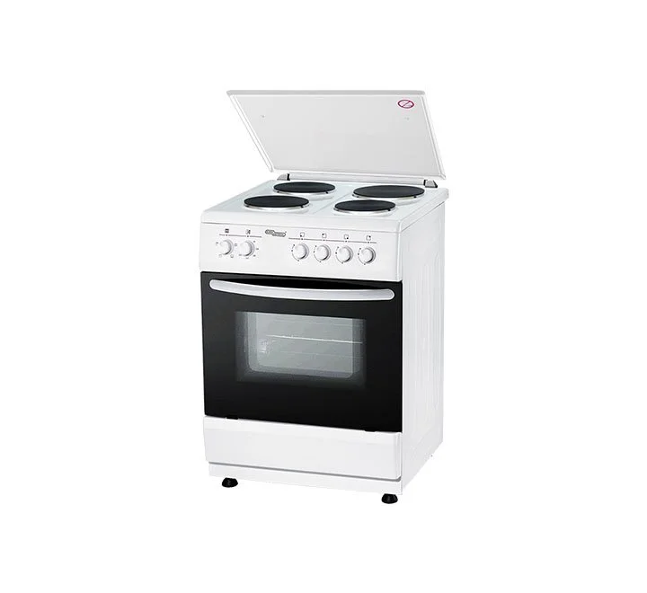 Super General 4 Hot Plates Electric Cooker With Grill 60 x 60 cm Color White Model – SGC6041BS – 1 Year Warranty.