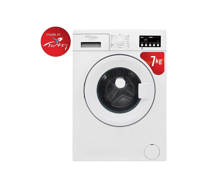 Super General 7 Kg Front Load Washing Machine 1200 RPM Color White Model – SGW7300EDM – 1 Year Brand Warranty.