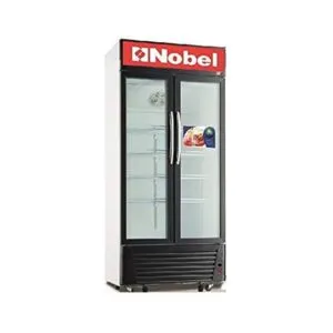 NOBEL 850 Liters Showcase Chiller Double Door Black