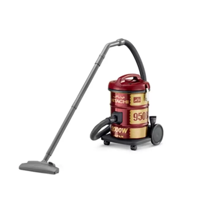Hitachi 18 Liter Corded Canister Vacuum Cleaner Color Red Model CV950FWR – 1 Year Full Warranty.