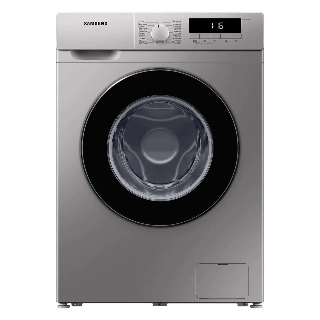 Samsung 7 Kg Front Load Washing Machine 1200 RPM Quick Wash Color Silver Model – WW70T3020BS/GU – 1 Year Full Warranty.
