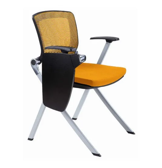 Galaxy Design Comfortable Training Room/ Study Chair with Writing Pad Orange GDF-SC-01