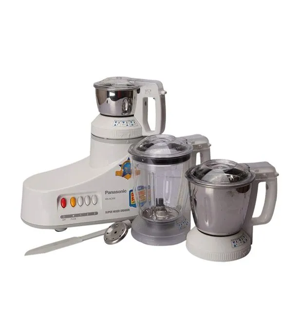 Panasonic Mixer Grinder with 3 Jars 550 W Color White Model- MX-AC300 | 1 Year Warranty
