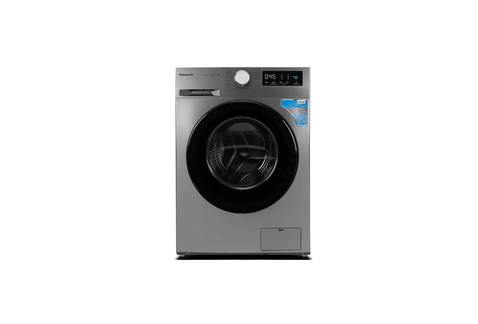 Panasonic 7 Kg Front Load Washing Machine 1200 rpm Silver Model NA127MG2L | 1 Year Warranty