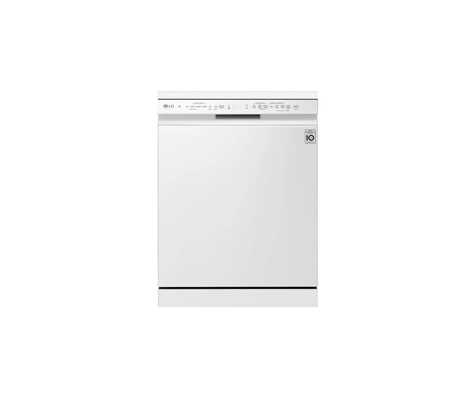 LG 9 Programs 14 Place Settings Dishwasher User Manual Free Standing Steam ThinQ Inverter Direct Turbo Cycle Quiet Efficient Reliable Color White Model –  DFC425FW – International Version.