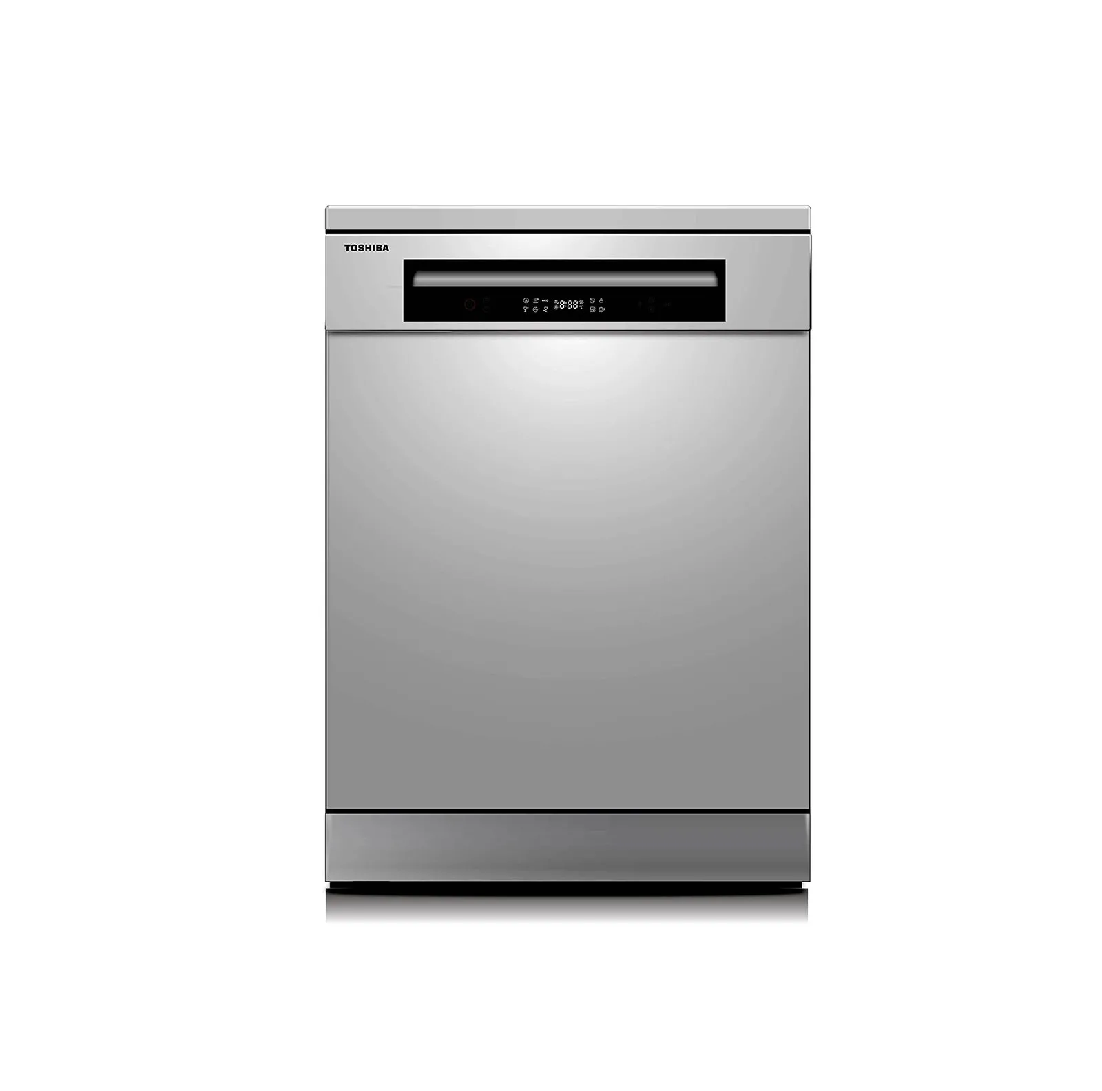 Toshiba 14 Place Setting 6 Programs Free Standing Dishwasher With Dual Wash Zone Silver Model DW14F1(S) | 1 Year Warranty.