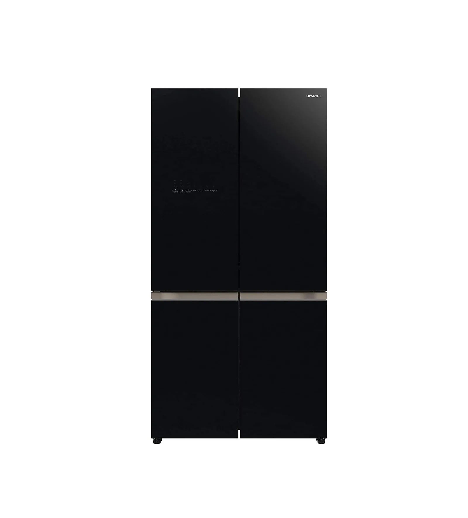 Hitachi 820 Liter Bottom Freezer Glass Finish Color Black Model – RWB820VUK2GBK – 1 Year Full 10 Years Compressor Warranty.