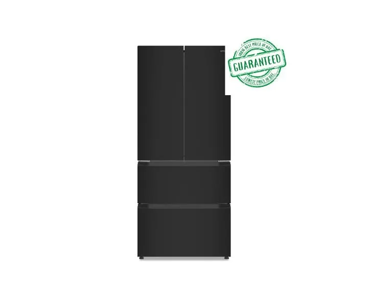 CHiQ 540 Litre French 3 Door Refrigerator, Black Model – CFD540NPBIK1 | 1 Year Full 5 Years Compressor Warranty
