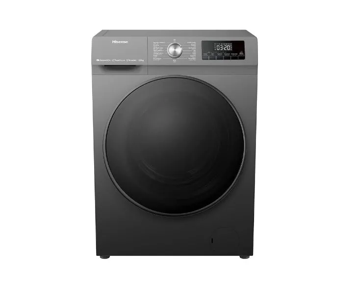 Hisense 9 Kg Washer 6 Kg Dryer Front Load Inverter With WIFI Titanium 1400 RPM Silver Model WDQA9014EVJMWT | 1 Year Warranty.