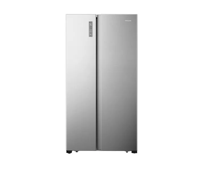 Hisense 670 Liter Side By Side Refrigerator Silver Model RS670N4ASU | 1 Year Full 5 Years Compressor Warranty.