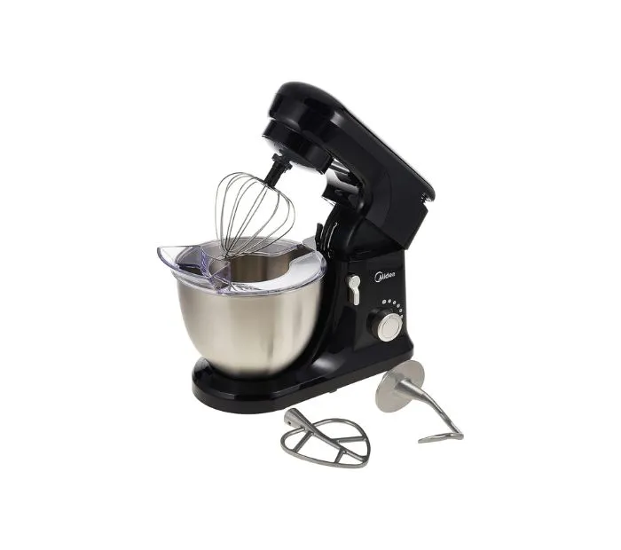 Midea 4.5 Litres Kitchen Machine Dough Hook Beater Whisk Black Model BM2098A2 | 1 Year Warranty