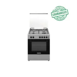 NIKAI 4 Burner Free Standing Cooking Gas Stove Silver/Black Model U6062FS | 1 Year Warranty