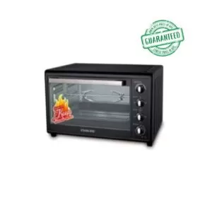 Nikai 120 Liters 2700W Double Glass Electric Oven Multifunction Toaster Oven With Convection Fan & Rotisserie Black Model NT1201RCAX | 1 Year Warranty