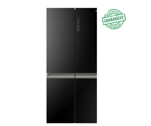 Haier 820 Liter French Door Refrigerator Black Color Model HRF-820BG | 1 Year Full 5 Years Compressor Warranty.