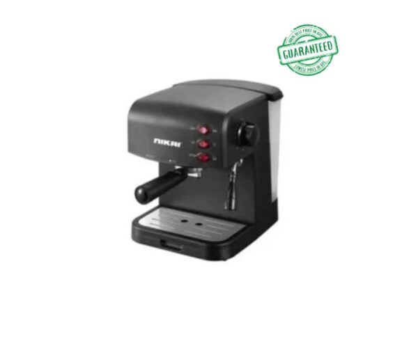 Nikai 1.25L Heat Protected Espresso Maker With 15 Bar Pressure Pump Black Model NEM1690A | 1 Year Warranty