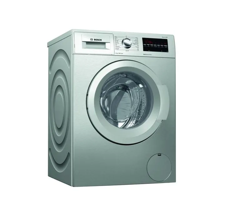 Bosch 9 KG Front Load Washing Machine 1200 RPM Indox Silver Model WAT2446SGC |  1 Year Brand Warranty.