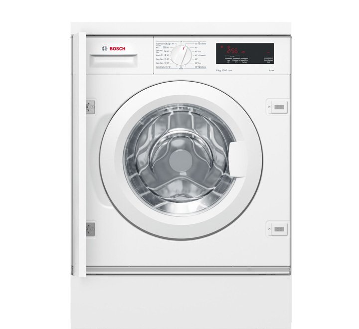 Bosch  8 Kg Built-in Front Load Washing Machine White Model WIW24560GC | 1 Year Brand Warranty.