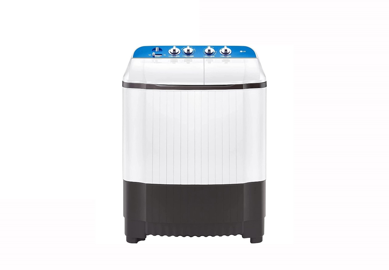 LG 9 Kg Twin Tub Semi Automatic Washing Machine White/Grey Model WP900RPD | 1 Year Full Warranty.