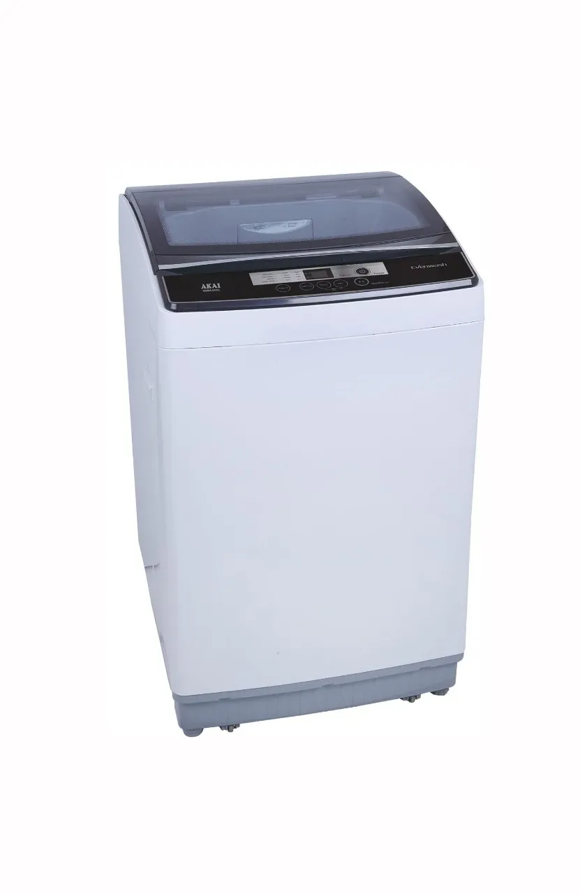 Akai 10 Kg Top Load Washing Machine With Pump Superior Digital Panel Color Light Grey Model | WMMA-X10TL | 1 Year Warranty.