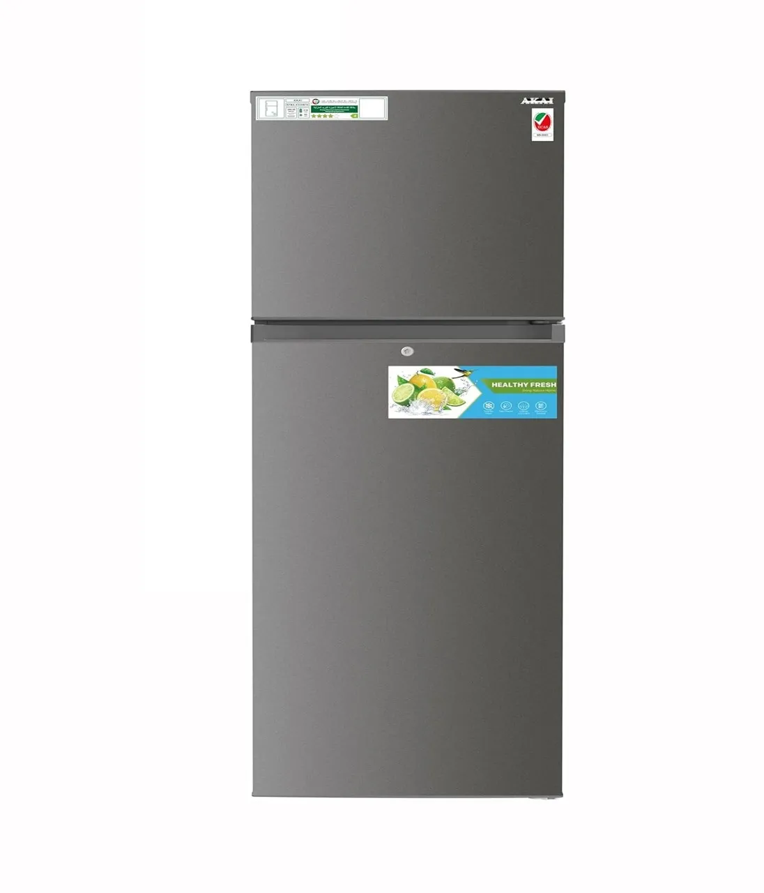 Akai 335 Liter Double Door Refrigerator Color Silver Model – RFMA-S335WTA – 1 Year Full 5 Year Compressor Warranty.